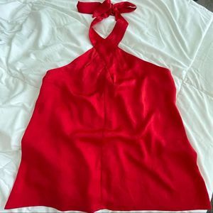 Express Red Halter Top